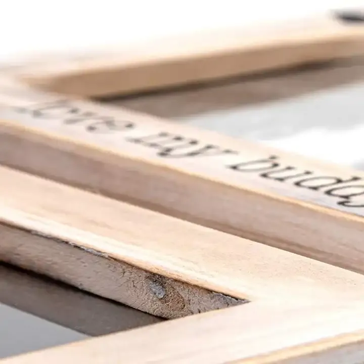Wholesale Rope Collage Picture Frame Solid Wood Rustic Photo Frame