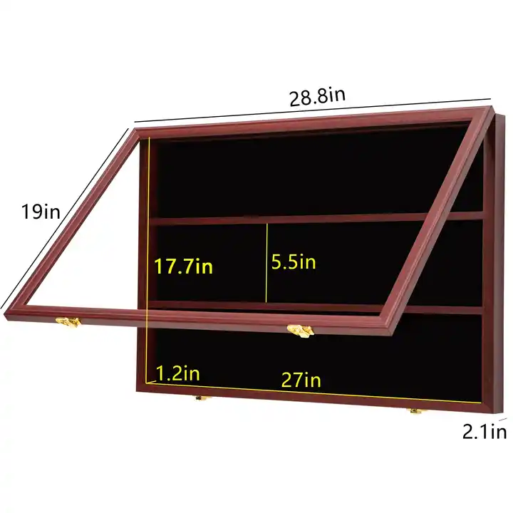 Wholesale Baseball Trading Cards Display Case, Shadow Box for Collectibles Graded Cards, Frame with UV Protection Door