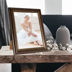 Customized Plastic Picture Frame Bead Point PS Photo Frame