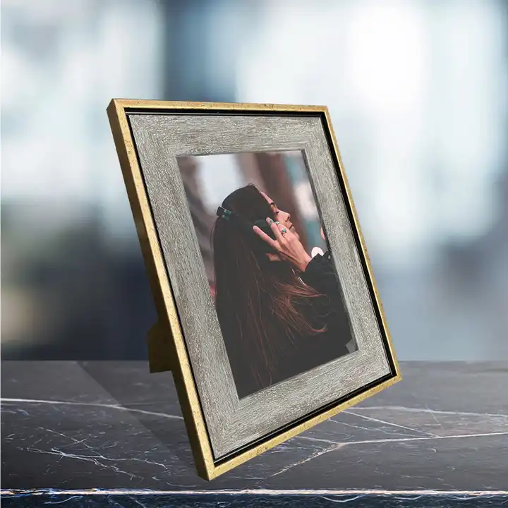Customized PS Plastic Photo Frame Rustic Picture Frame