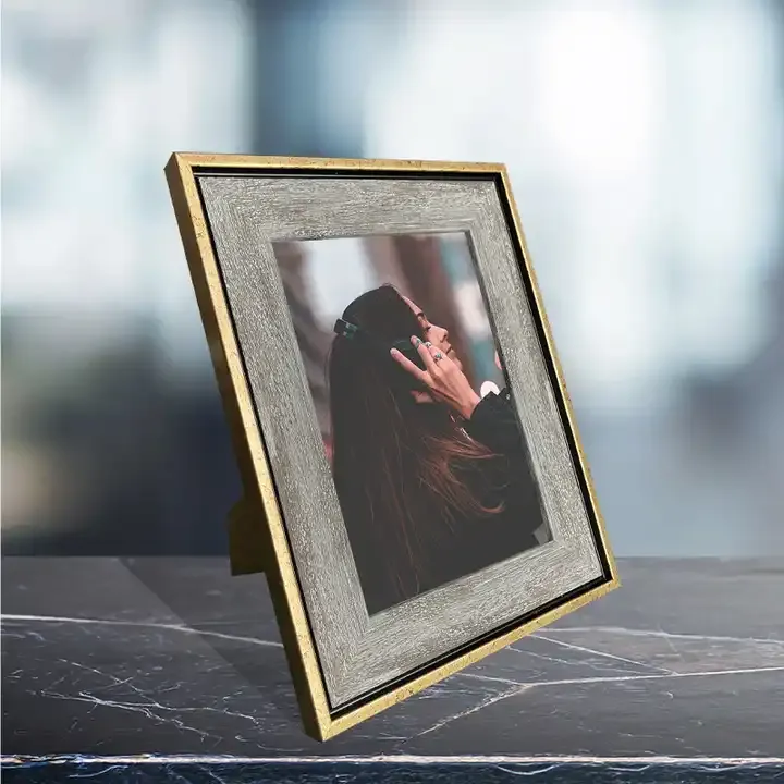Customized PS Plastic Photo Frame Rustic Picture Frame