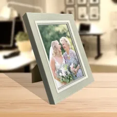 Wholesale PS Plastic Photo Frame Wood Texture Picture Frame
