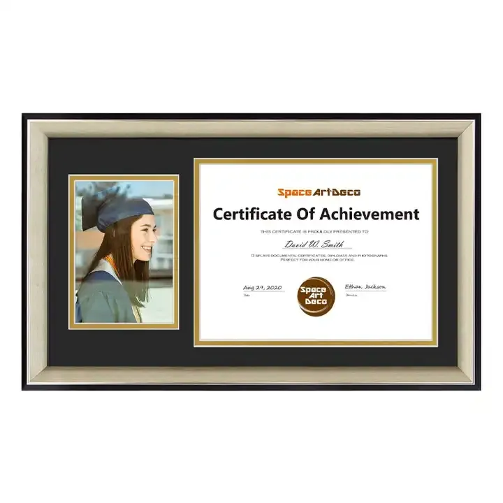 Custom Diploma Frame Plastic Photo Frame for Graduate Meaningful Graduation Gifts