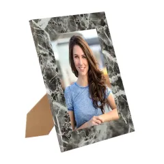 Customized Marble Texture Picture Frame PS Plastic Photo Frame
