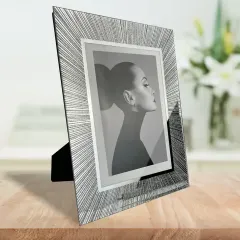 Custom Glass Photo Frame Textured Picture Frame