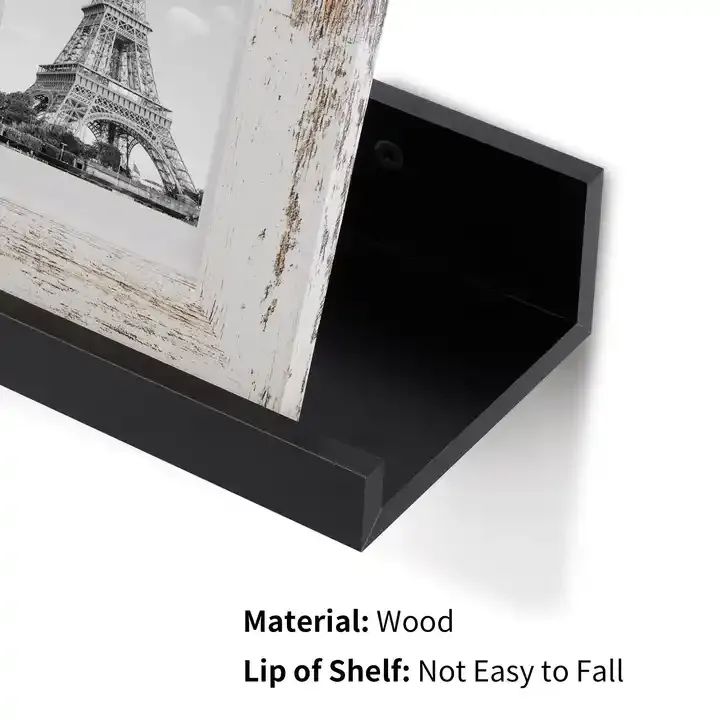 Customized Natural Modern Floating Shelves Wood Wall Shelves
