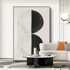 Wholesale Modern Minimalist Wall Art Black White Line Wall Artwork