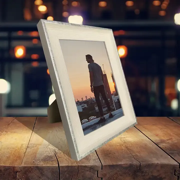 Wholesale Rustic Plastic Photo Frame PS Picture Frame