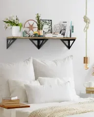 Customized Bookshelf Floating Shelves Wood Wall Mounted Shelves