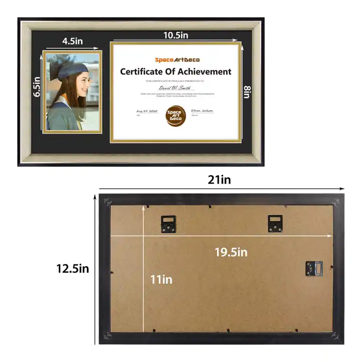 Custom Diploma Frame Plastic Photo Frame for Graduate Meaningful Graduation Gifts