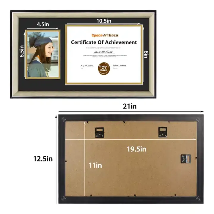 Custom Diploma Frame Plastic Photo Frame for Graduate Meaningful Graduation Gifts