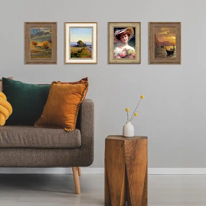 Custom Farmhouse Rustic Picture Frame Distressed Plastic Photo Frame