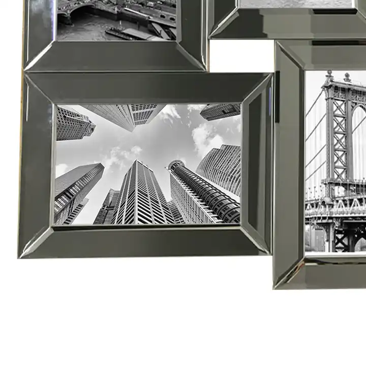 Customized Glass Photo Frame Inner Mirror Picture Frame