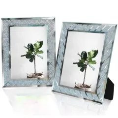 Customized Glass Picture Frame Sparkle Crystal Diamond Photo Frame