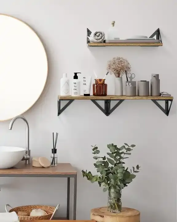 Customized Bookshelf Floating Shelves Wood Wall Mounted Shelves