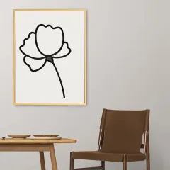 Customized Flower Wall Art Simple Wooden Wall Artwork