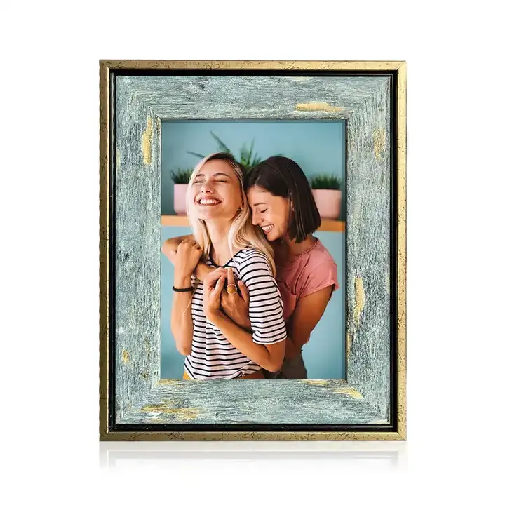 Customized PS Plastic Photo Frame Rustic Picture Frame