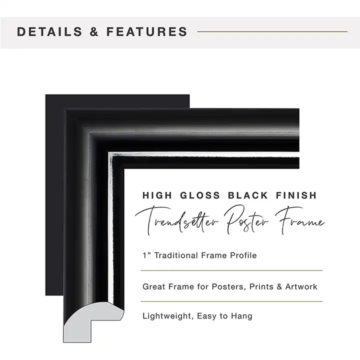 Wholesale Plastic Picture Frame 11x14", 12x16", 16x20", 18x24", 24x36" Poster Frame