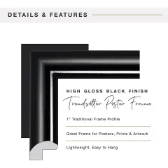Wholesale Plastic Picture Frame 11x14", 12x16", 16x20", 18x24", 24x36" Poster Frame