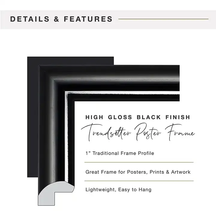 Wholesale Plastic Picture Frame 11x14", 12x16", 16x20", 18x24", 24x36" Poster Frame