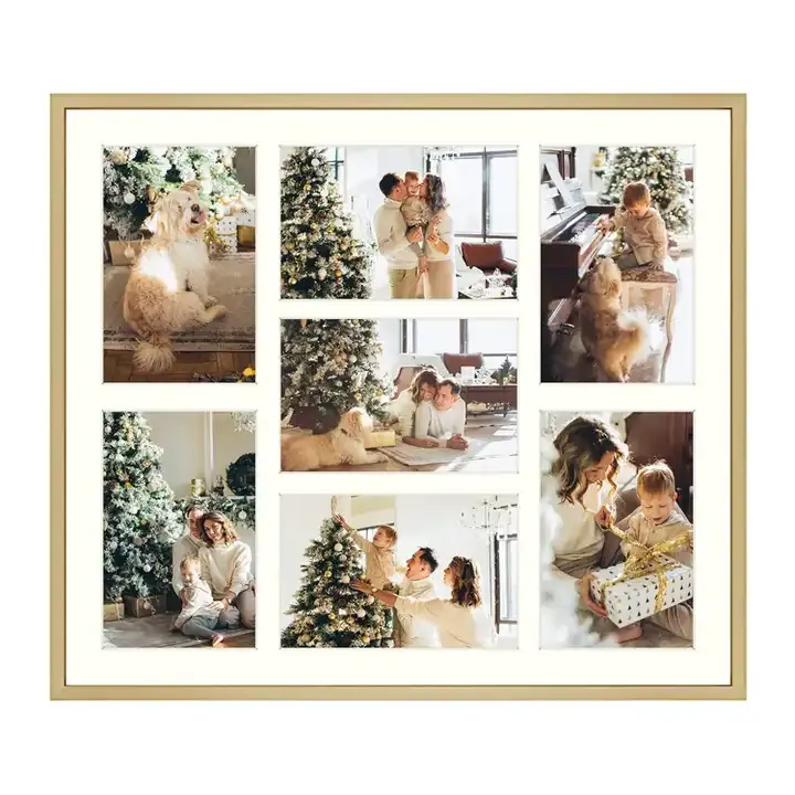 Wholesale 7-Openings Collage Picture Frame Plastic Photo Frame