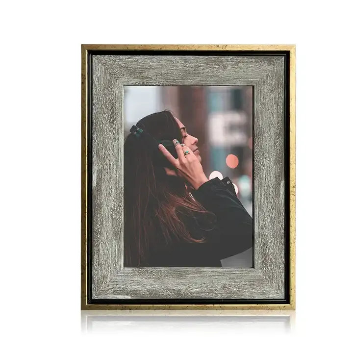 Customized PS Plastic Photo Frame Rustic Picture Frame