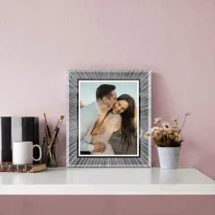 Customized Glass Picture Frame Radial Texture Photo Frame