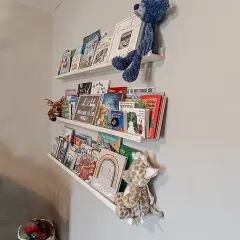 Customized Classic Home Floating Shelves Wood Wall Mounted Shelves