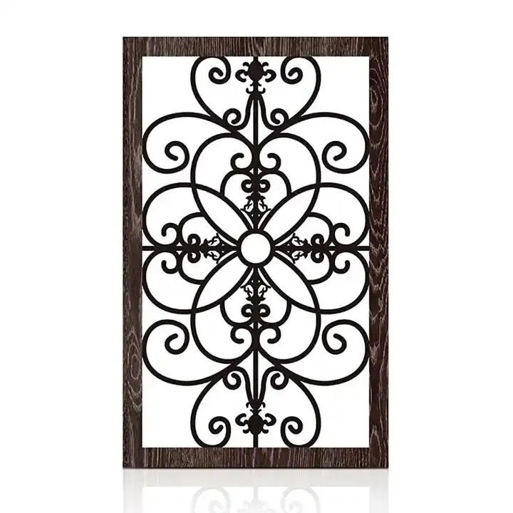 Wholesale Rustic Wood Wall Decor Hollow Carved Wall Art Farmhouse Hanging Decor