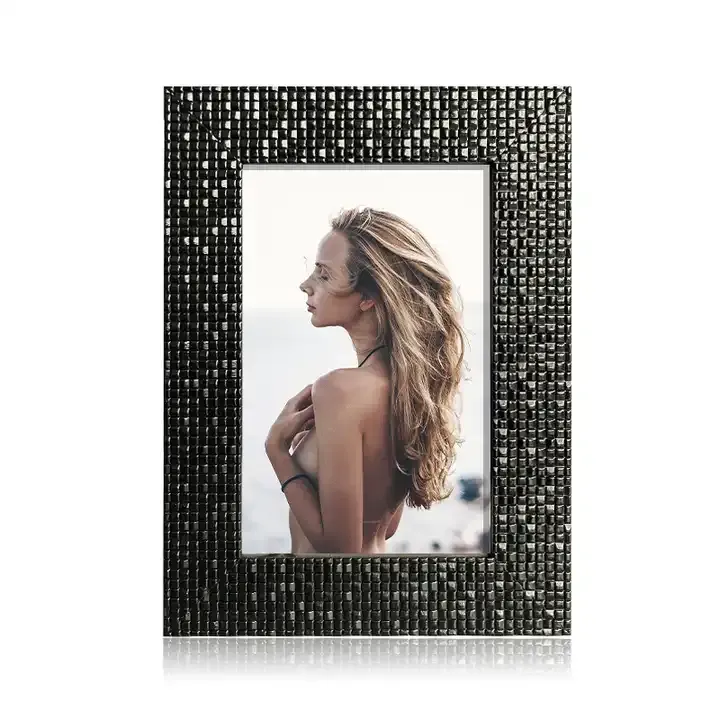 Custom Black Plastic Picture Frame PS Plastic Photo Frame