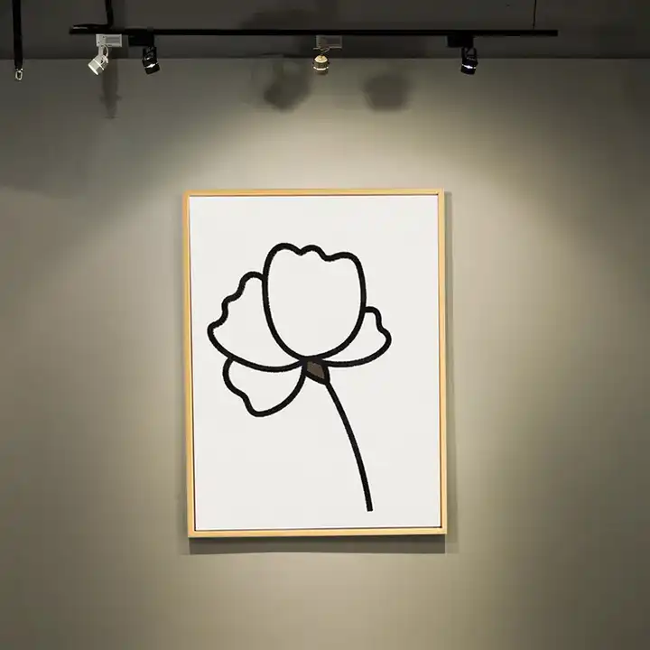 Customized Flower Wall Art Simple Wooden Wall Artwork