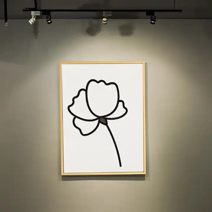 Customized Flower Wall Art Simple Wooden Wall Artwork