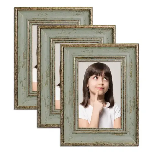 Custom Farmhouse Rustic Picture Frame Distressed Plastic Photo Frame