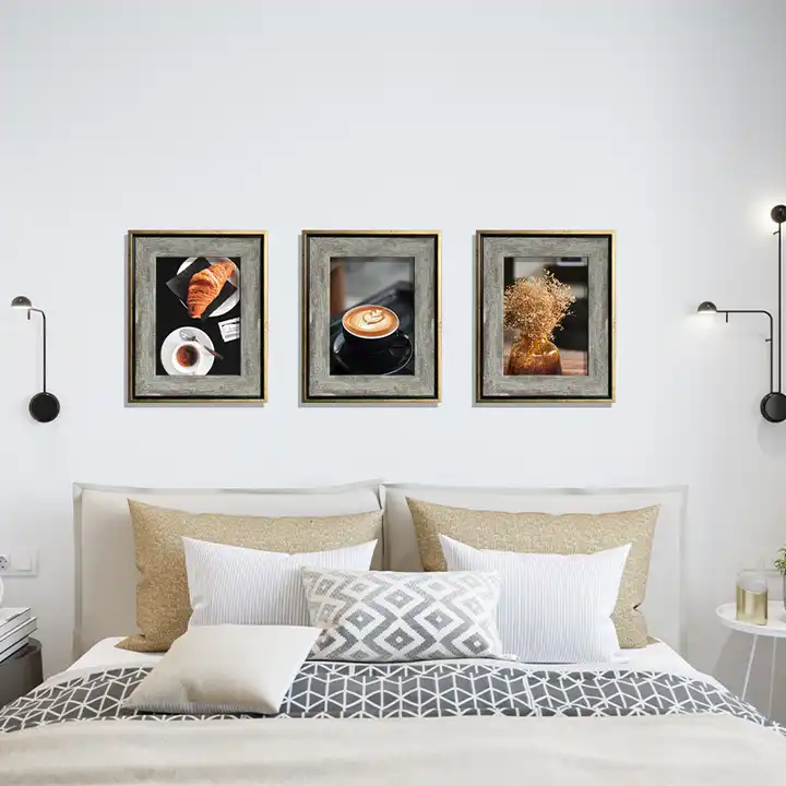 Customized PS Plastic Photo Frame Rustic Picture Frame