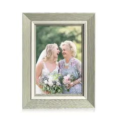 Wholesale PS Plastic Photo Frame Wood Texture Picture Frame
