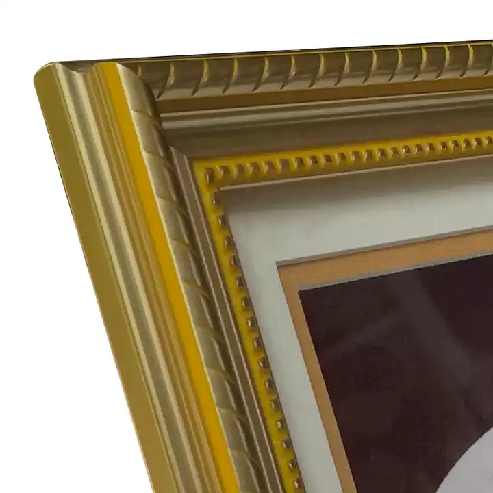 Customized Gold Plastic Picture Frame Luxury Photo Frame