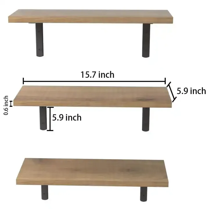 Wholesale Countryside Floating Shelves Wood Floating Wall Shelves