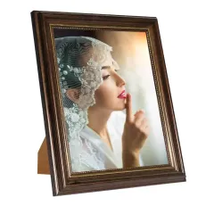 Customized Plastic Picture Frame Bead Point PS Photo Frame