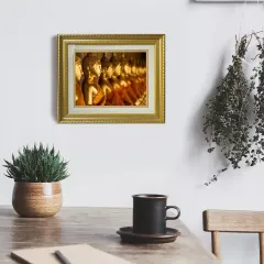 Customized Gold Plastic Picture Frame Luxury Photo Frame