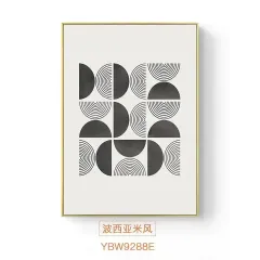 Wholesale Modern Minimalist Wall Art Black White Line Wall Artwork