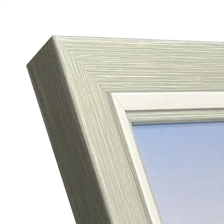 Wholesale PS Plastic Photo Frame Wood Texture Picture Frame