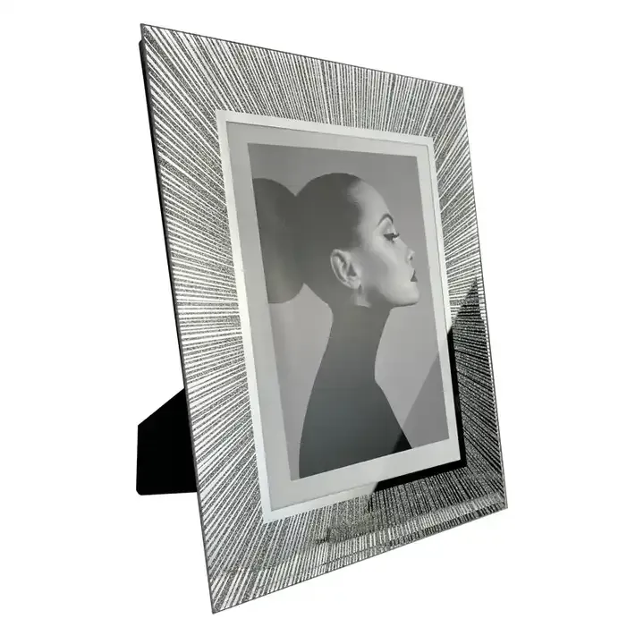 Custom Glass Photo Frame Textured Picture Frame