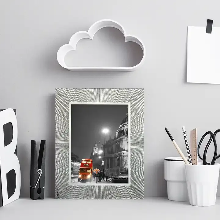 Custom Glass Photo Frame Textured Picture Frame