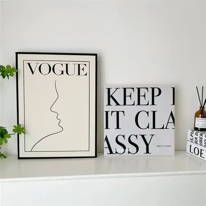 Custom Black and White Prints Wall Art, Canvas Wall Artwork