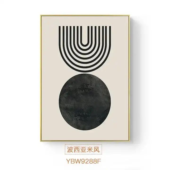 Wholesale Modern Minimalist Wall Art Black White Line Wall Artwork