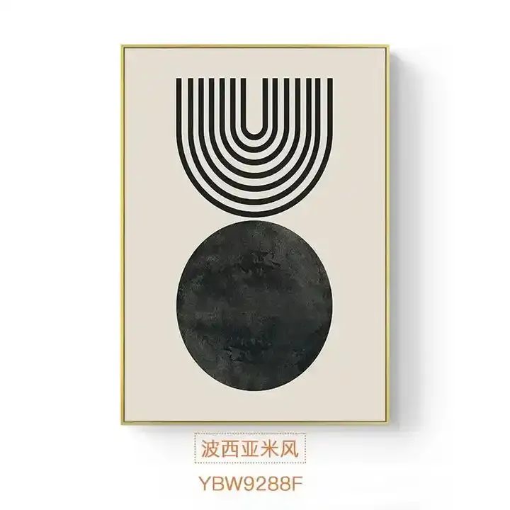 Wholesale Modern Minimalist Wall Art Black White Line Wall Artwork