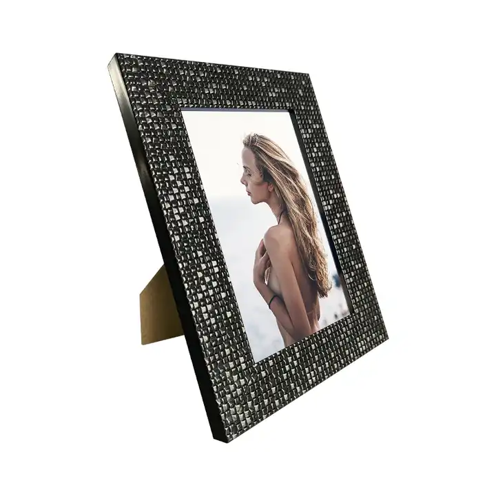 Custom Black Plastic Picture Frame PS Plastic Photo Frame