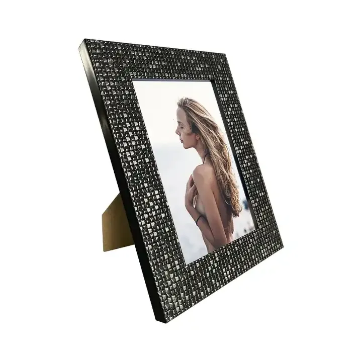 Custom Black Plastic Picture Frame PS Plastic Photo Frame