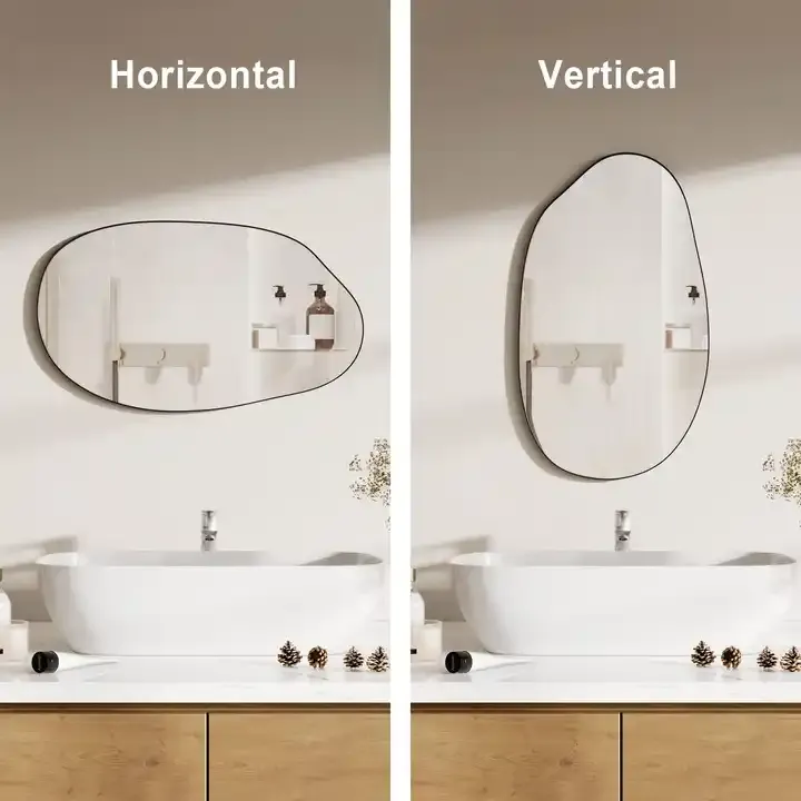 Custom Metal Frame Mirror Irregular Wall Mirror