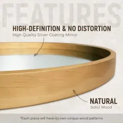 Customized Solid Wood Frame Mirror Wall Mounted Mirror